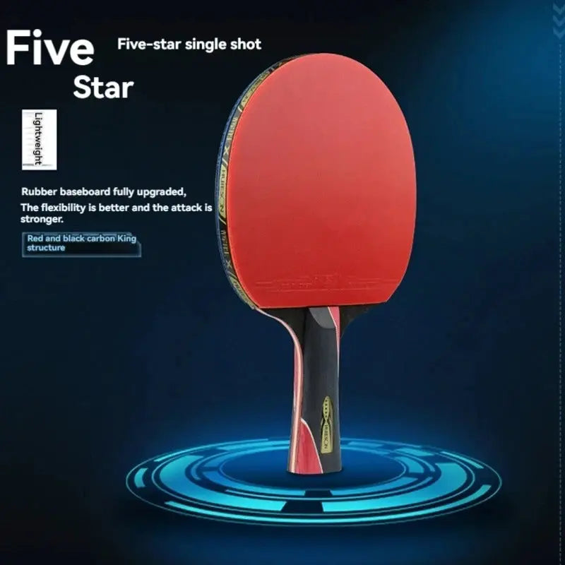 HuIESON Single Professional Training Carbon Table Tennis Bat Racket Ping Pong Paddle For Beginners And Pros 6 7 8 Star