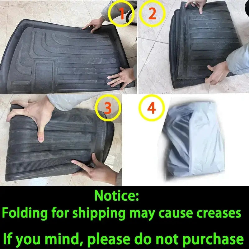 Rear trunk mat by Simples Market; black waterproof cargo liner for Toyota RAV4 XA50 (2020–2025)