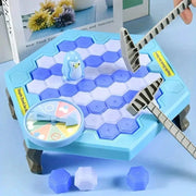 Save Penguin Ice Breaker Knocking Toy Disassembling Wall Board Game Novelty Interactive Toy For Teens And Adults