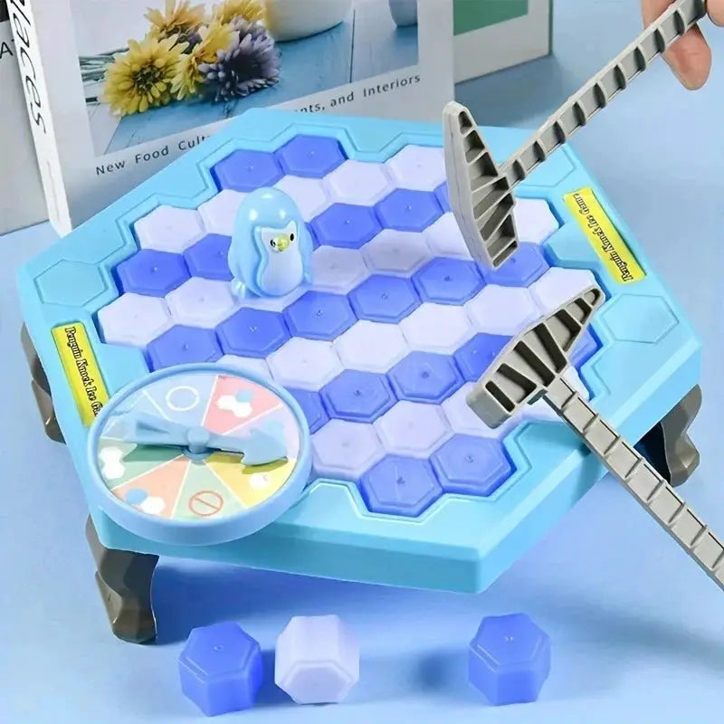 Save Penguin Ice Breaker Knocking Toy Disassembling Wall Board Game Novelty Interactive Toy For Teens And Adults