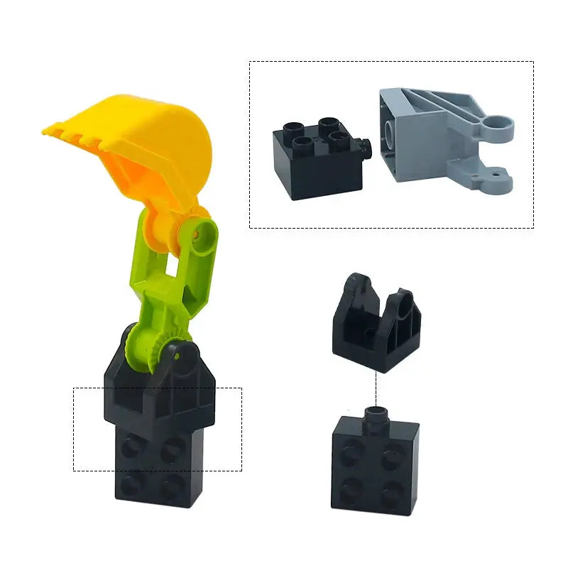 Big Building Blocks Traffic Mechanical Construction Set For Kids Compatible Large Bricks Educational Science Toy Gift