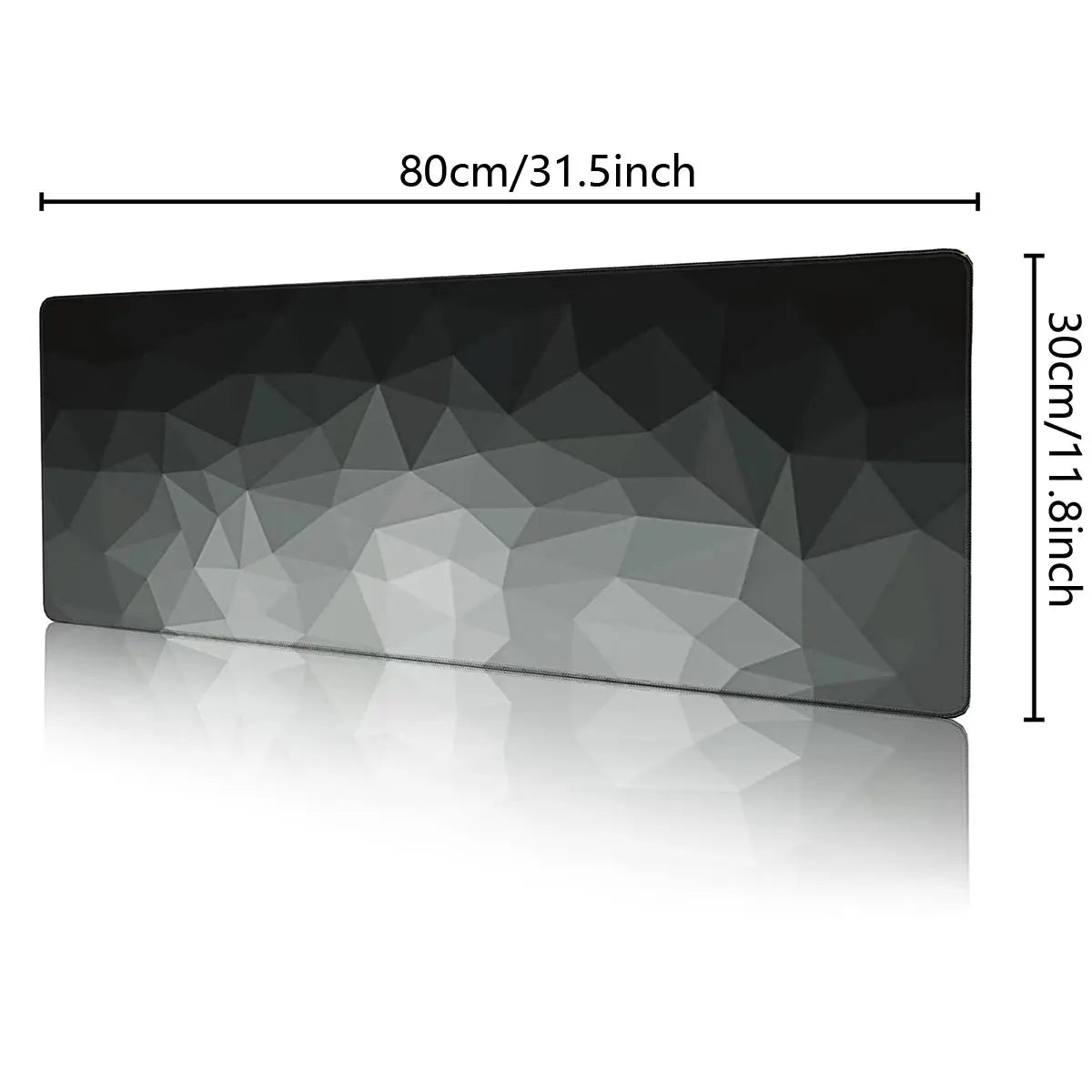 Large Gaming Mouse Pad Extended And Thickened With Stitched Edges And Non Slip Rubber Base For Desk Setup