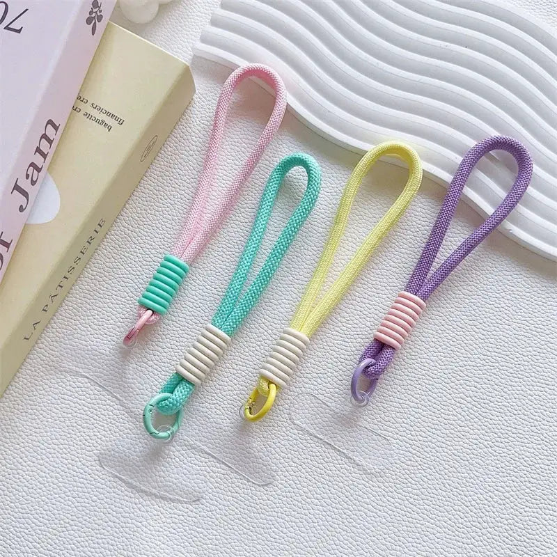 Mobile Phone Lanyard Strap With Patch Attachment For Secure Phone Case Rope Keychain And Hanging Chain
