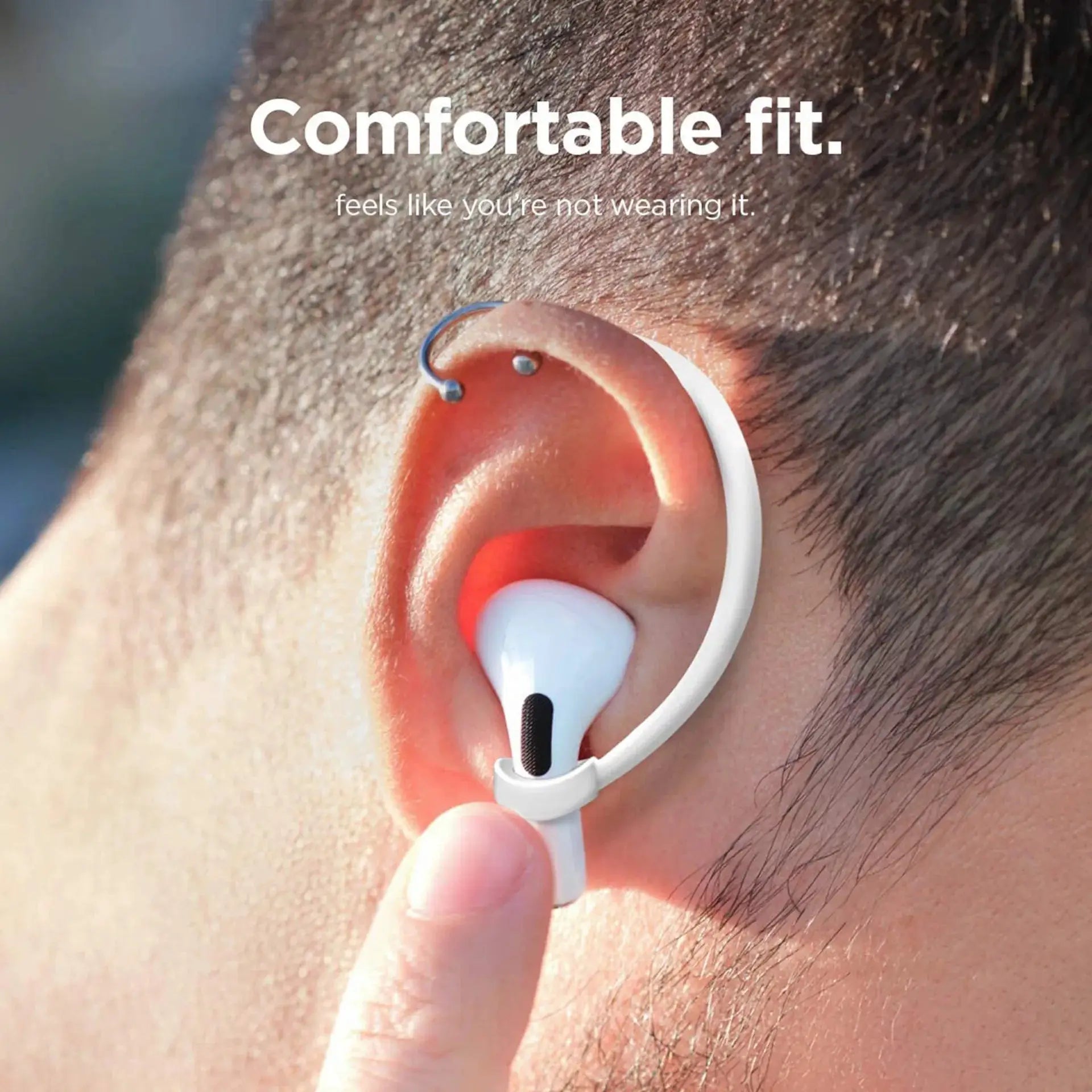 FlexGuard AirPods Silicone Ear Hooks Clip For AirPods 1 2 Pro And EarPods Secure Flexible Fit