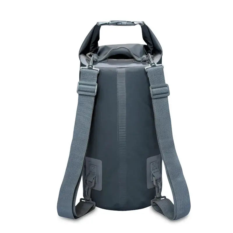PVC waterproof dry bag from Simples Market with double shoulder straps in dark gray