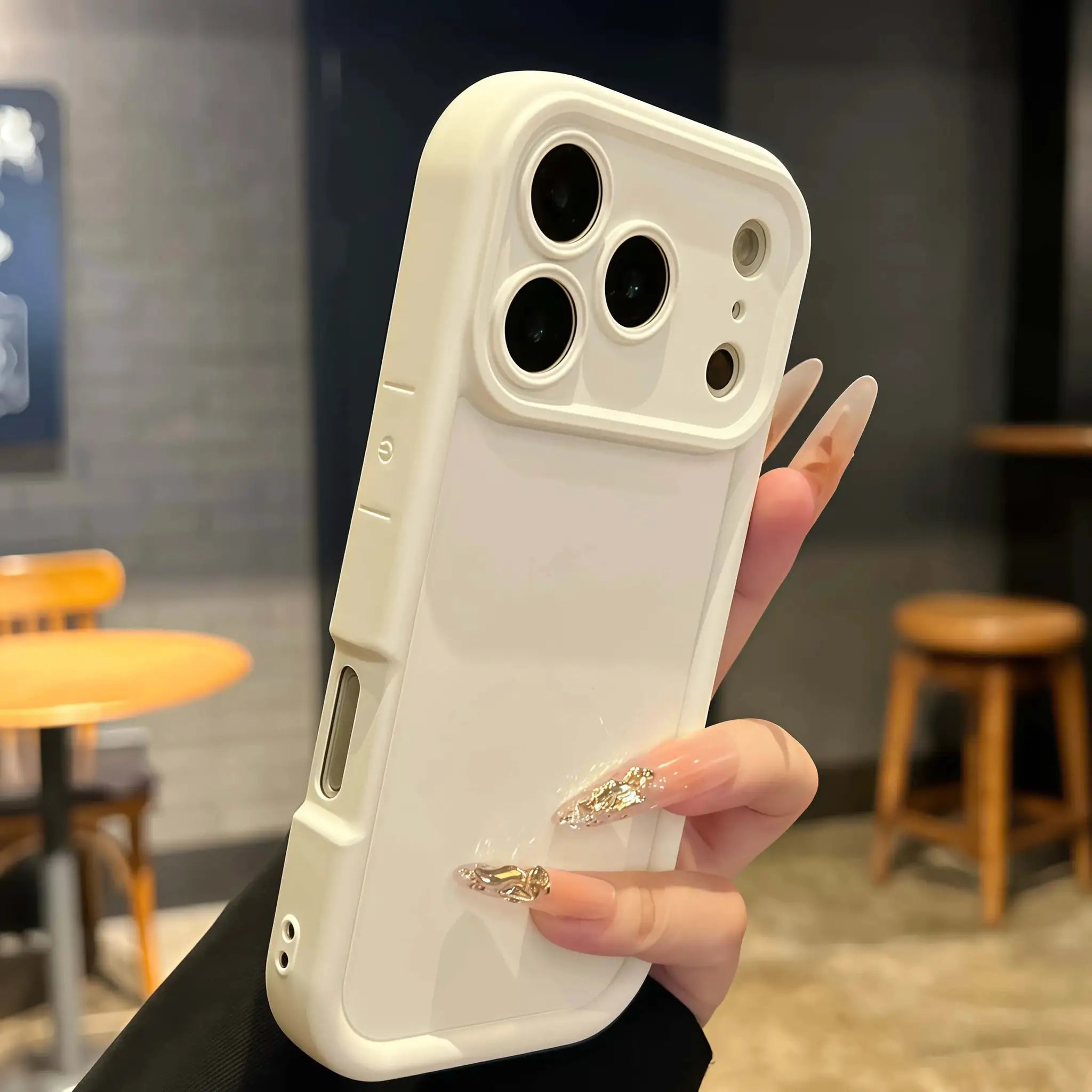 Pure Colour Thickened Shockproof Case for iPhone 11 Through 17 Pro Max and Air Series with TPU Drop Protection