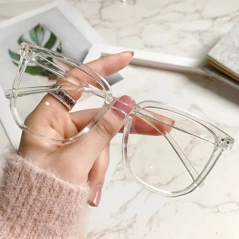 LumiVision Anti Blue Light Glasses For Women Regular Eyewear Frame Retro Flat Design Reduces Eye Strain