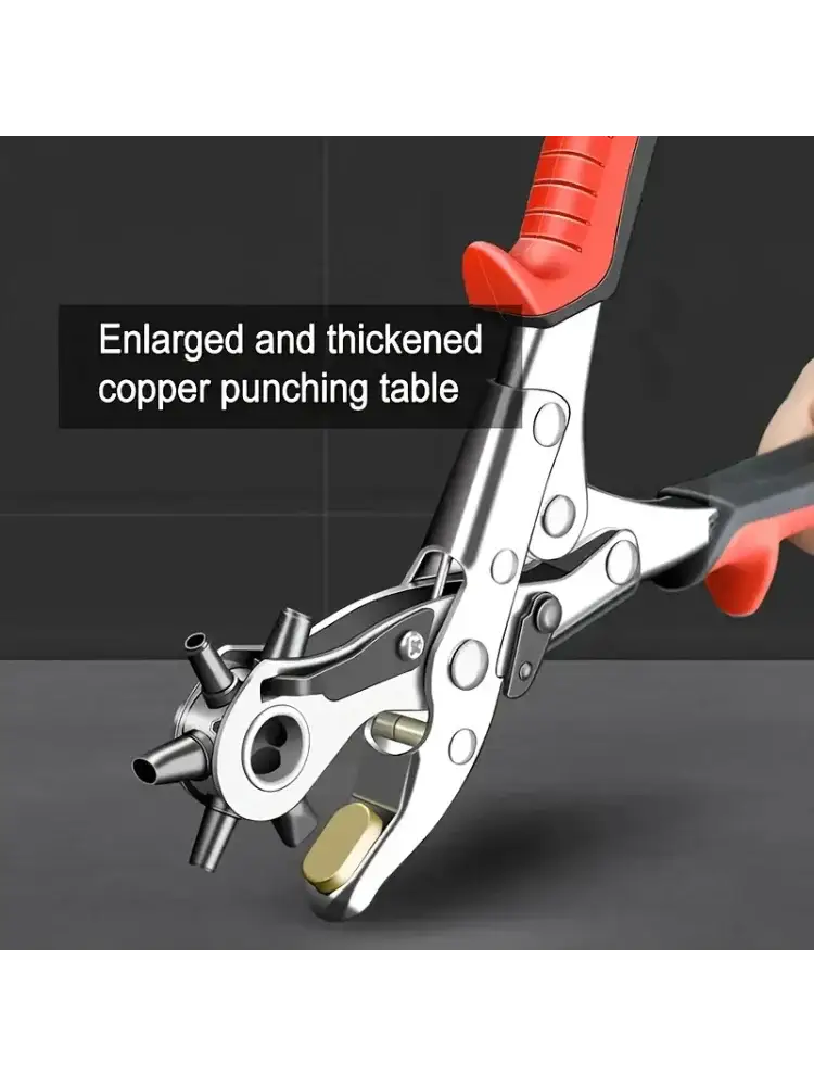 Leather Hole Punch Tool Belt Puncher Multifunctional Carbon Steel For Leather Crafting And DIY