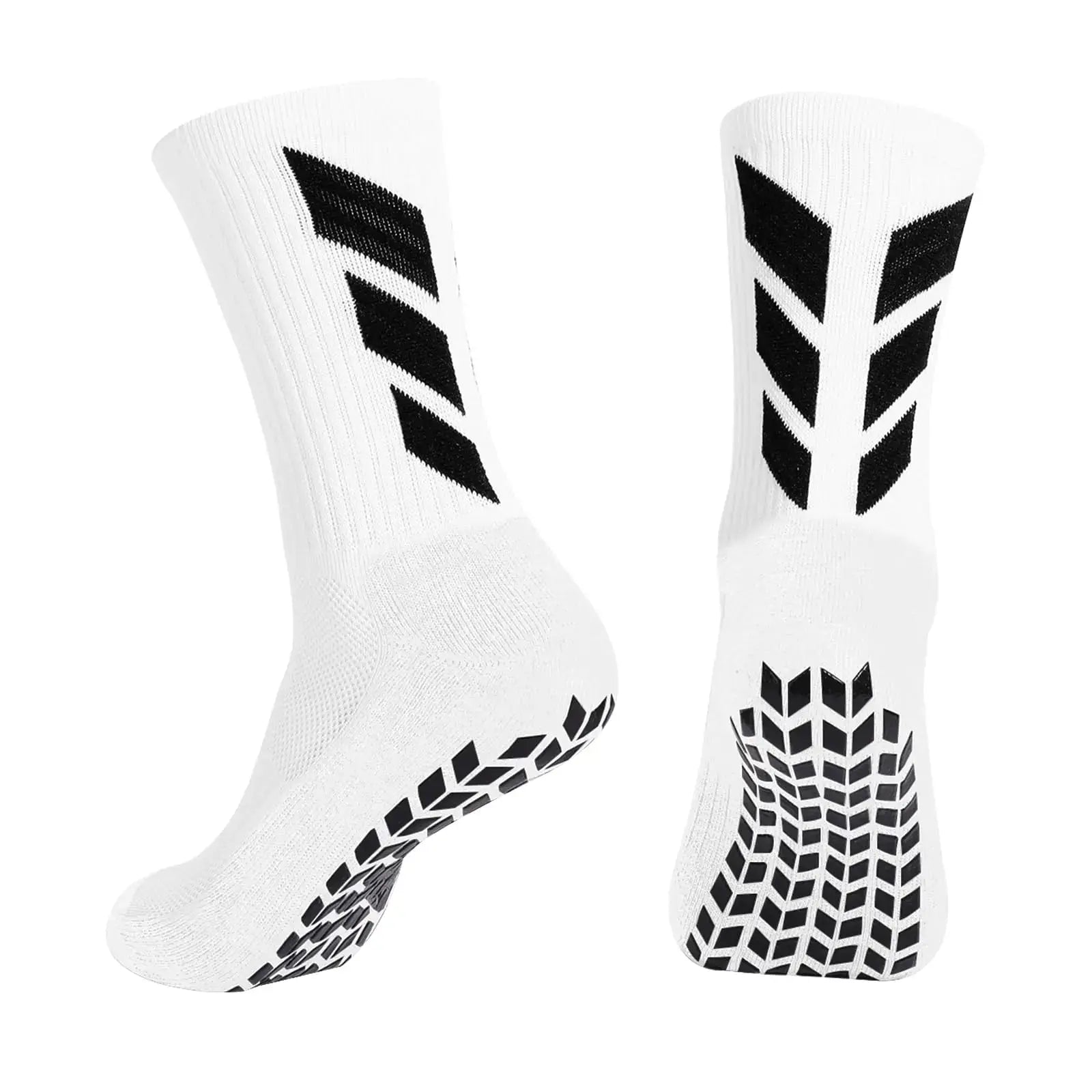 Mens Knee High Football Socks With Anti Slip Grip For Training Sports Yoga And Hospital Wear