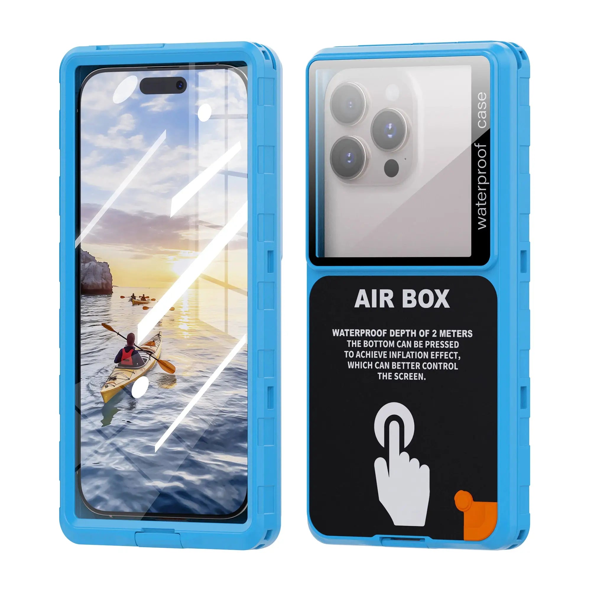 Shellbox Waterproof Phone Case 6.9 Inch Universal Touch Screen IP68 Underwater Dust And Drop Protection