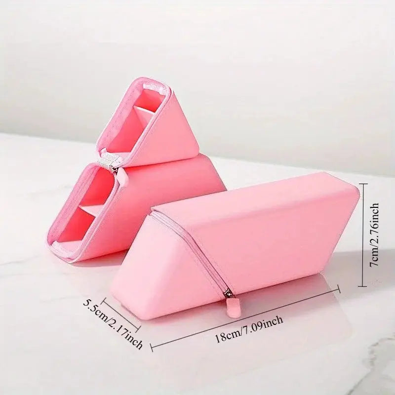 NovaFlex Stylish Silicone Pen Holder Foldable Desktop Organizer For Office And Study Space Saving Desk Accessory