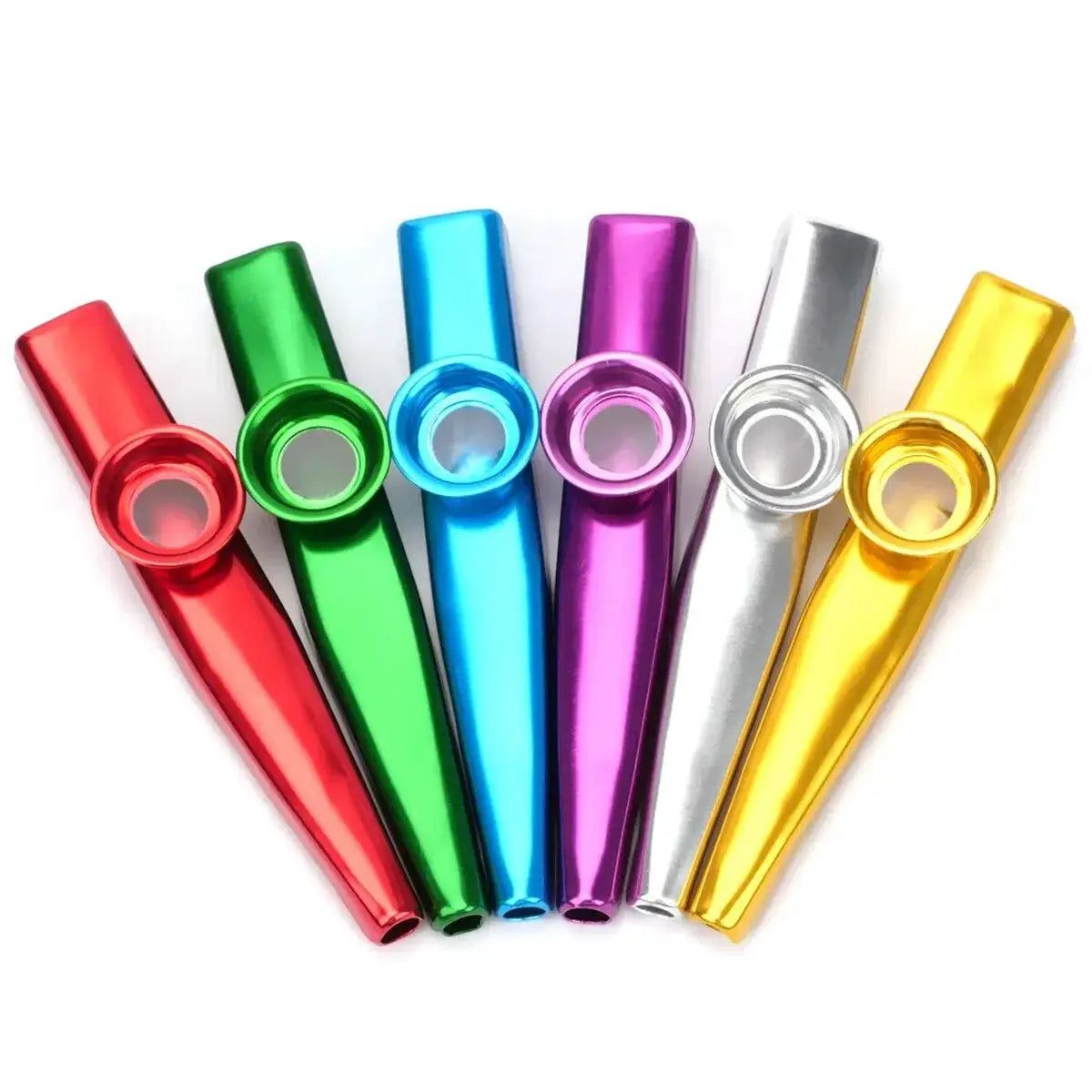 Silver Aluminum Alloy Kazoo With Membrane Diaphragm Easy To Play Musical Instrument Gift Idea