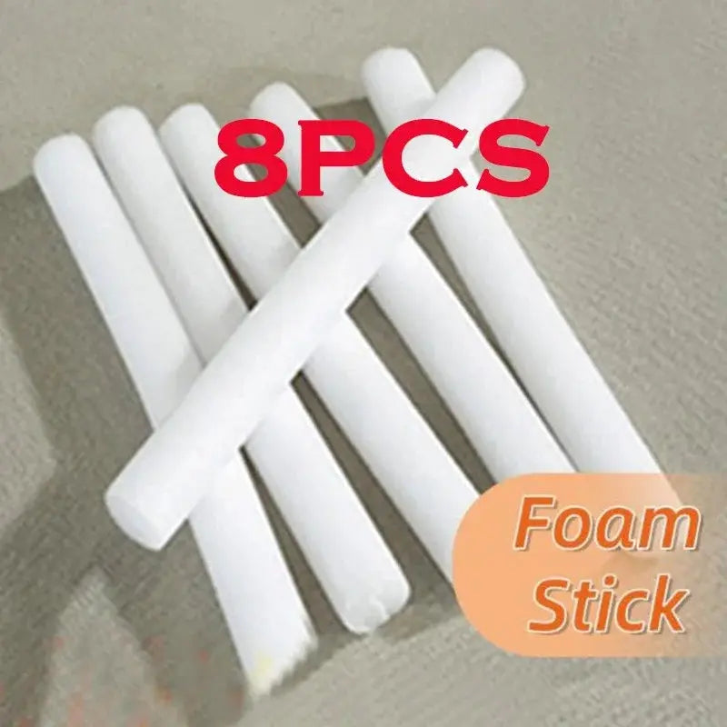 Simples Market 8pcs white foam sticks, ~20–25 cm each, stretch sofa cover accessory
