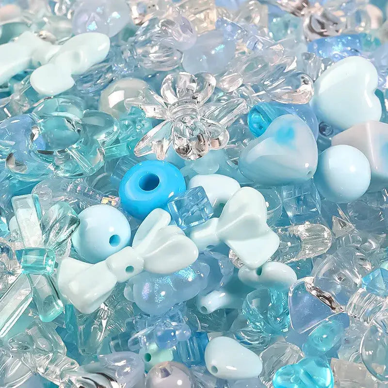 50g Mixed Color Acrylic Loose Beads Pack for DIY Jewelry Making Accessories for Bracelets and Necklaces