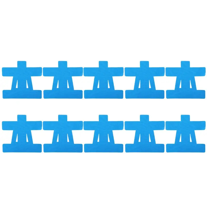 Simples Market blue shoulder kinesiology tape precuts, 12 pieces, waterproof and breathable.