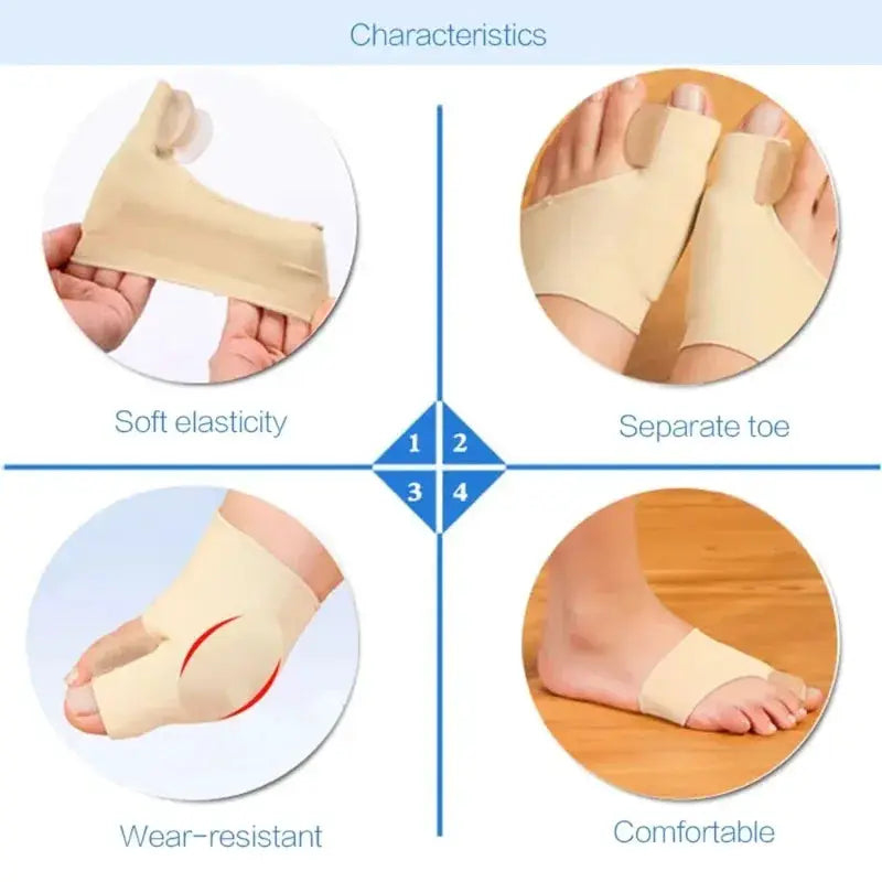 Hallux Valgus Bunion Corrector Orthotics Toe Separator for Foot Health and Pain Relief