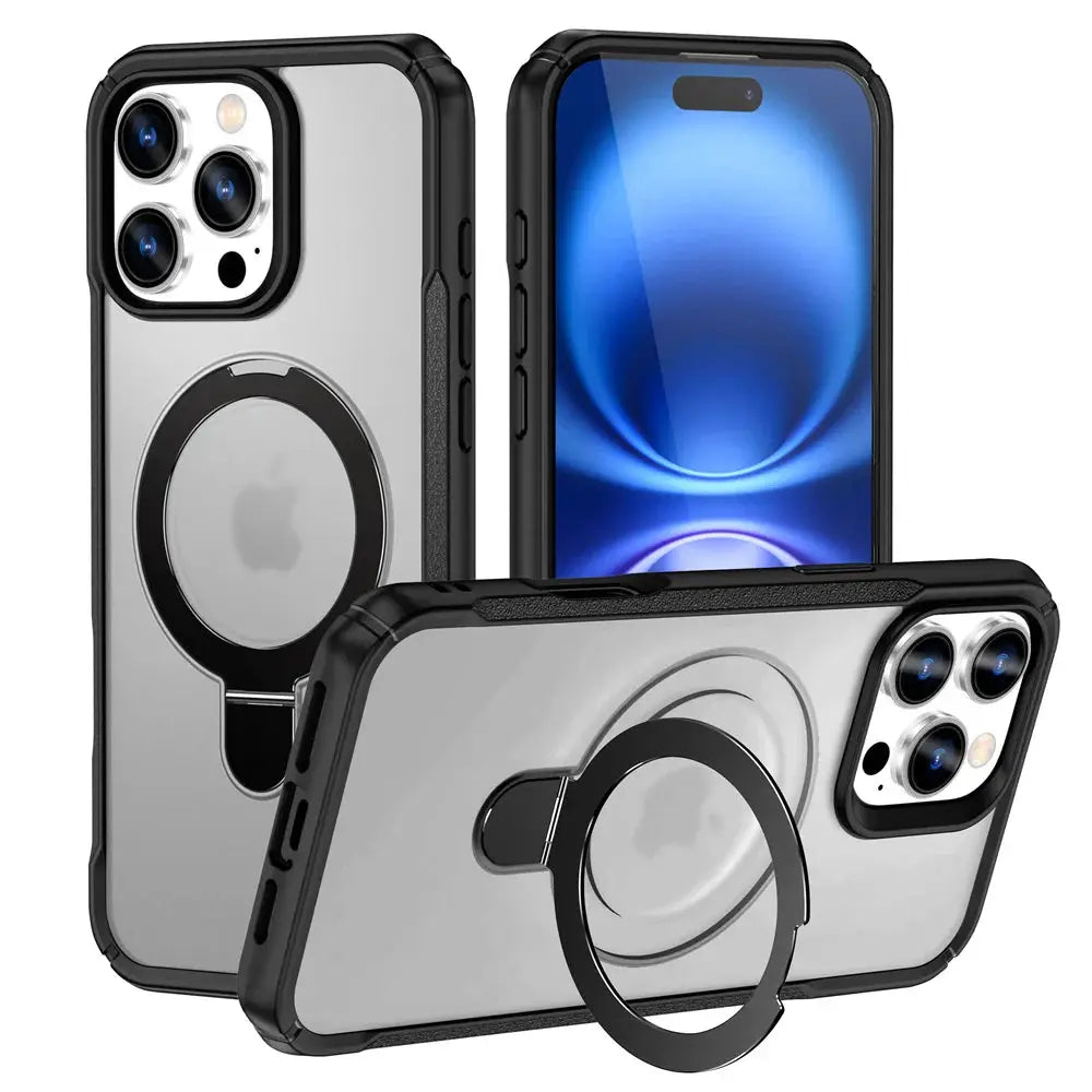 NovaGuard MagSafe Fold Magnetic Stand Case For IPhone 11 Through 17 Pro Max Anti Slip Bumper And Wireless Charging