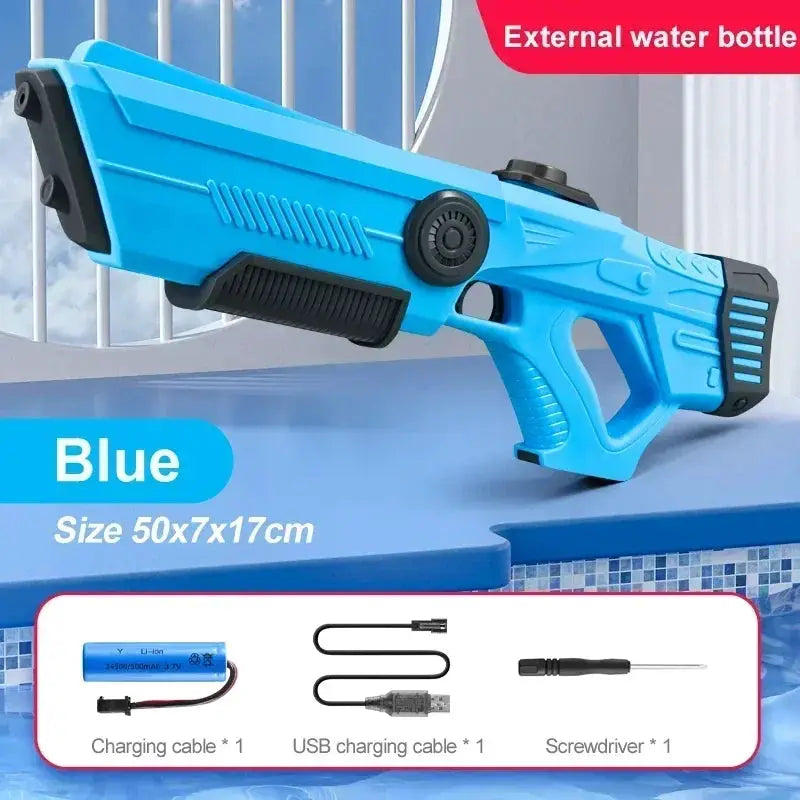 Electric Automatic Water Storage Gun Toy Portable For Summer Beach Play Fantasy Spray Gun For Kids And Adults