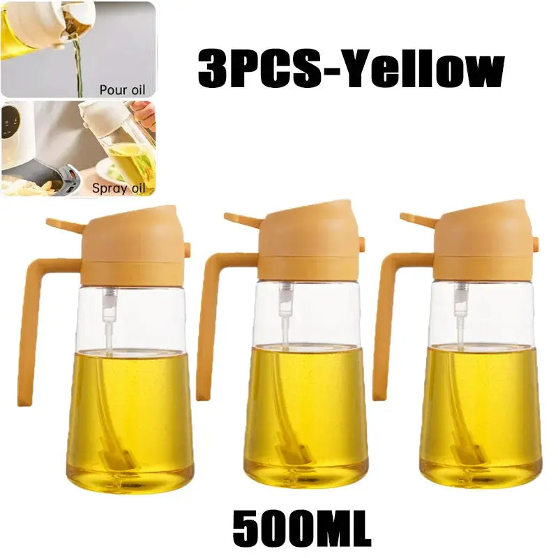 200 300 500 Milliliters Oil Spray Bottle For BBQ Cooking Olive Oil Sprayer Fine Mist Refillable Vinegar Compatible