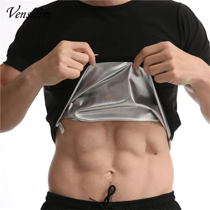 Vensslim men's sauna vest with silver heat-trap lining by Simples Market