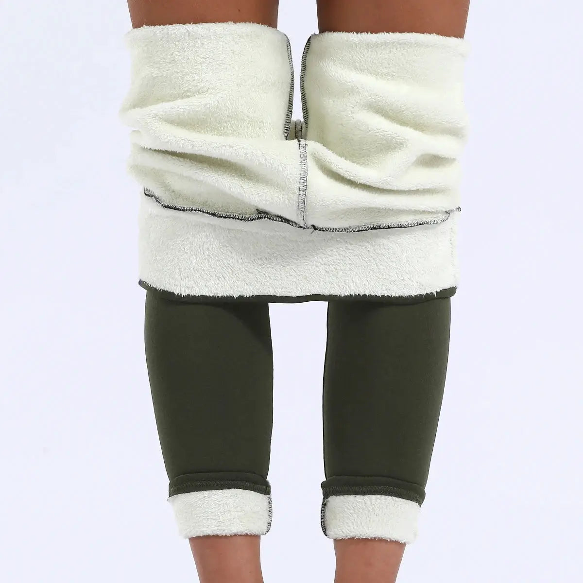 Velvet Bloom Winter Velvet Leggings High Waist Thermal Leggings For Outdoor Warmth And Comfort