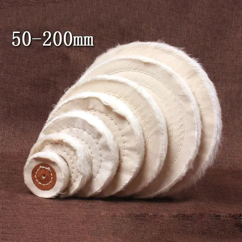 2 to 8 Inch Angle Grinder Discs Cotton Polishing Wheels Buffing Pads for Sanding Jewelry Metal Glass Woodworking