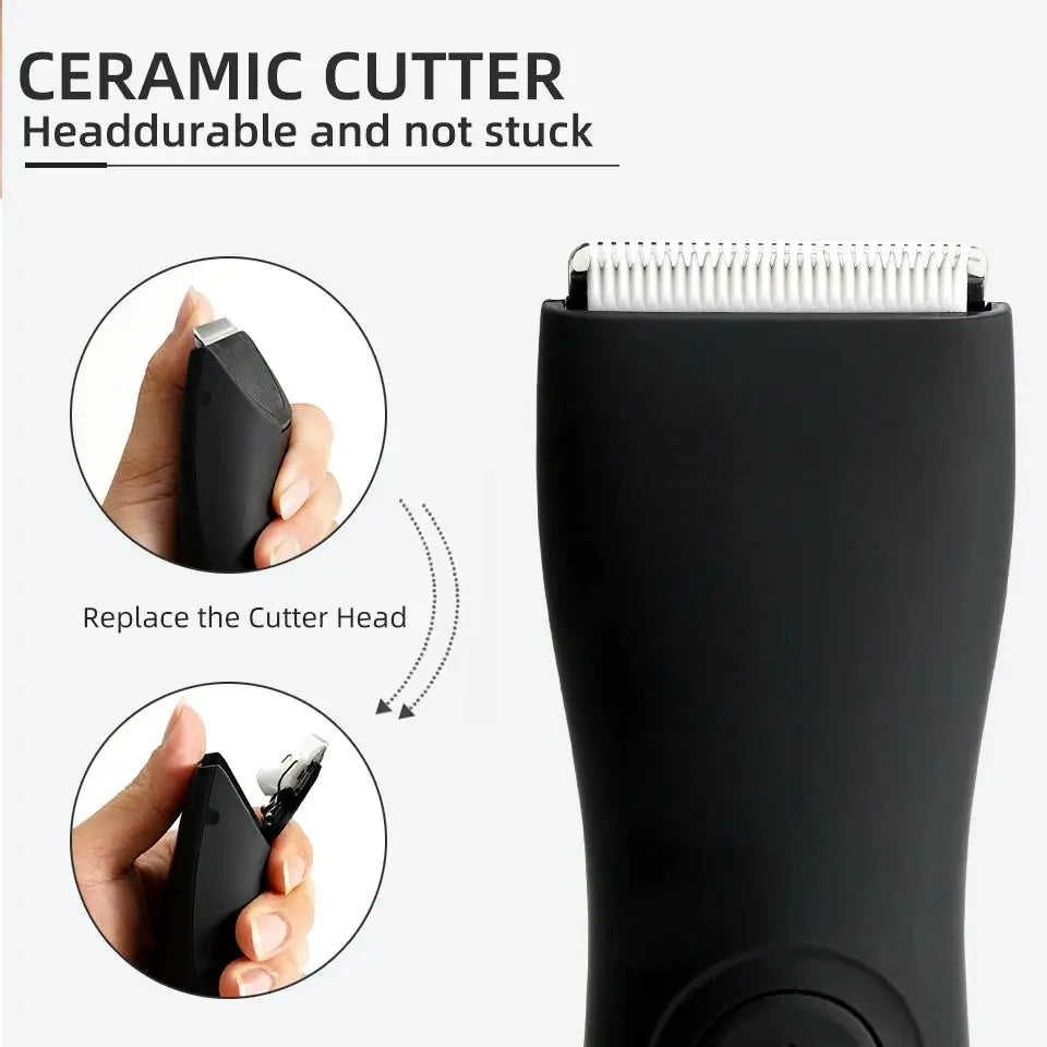 Simples Market HOMEFISH black body hair trimmer with replaceable cutter head