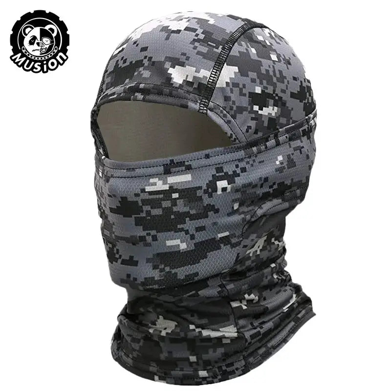 VeloGuard Motorcycle Balaclava Full Face Mask With Breathable Mesh For UV Sun Protection While Cycling
