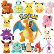 Pokemon Plush Toys Set Gengar Pikachu Charizard Piplup Soft Cute Cartoon Plush Dolls For Kids Gift