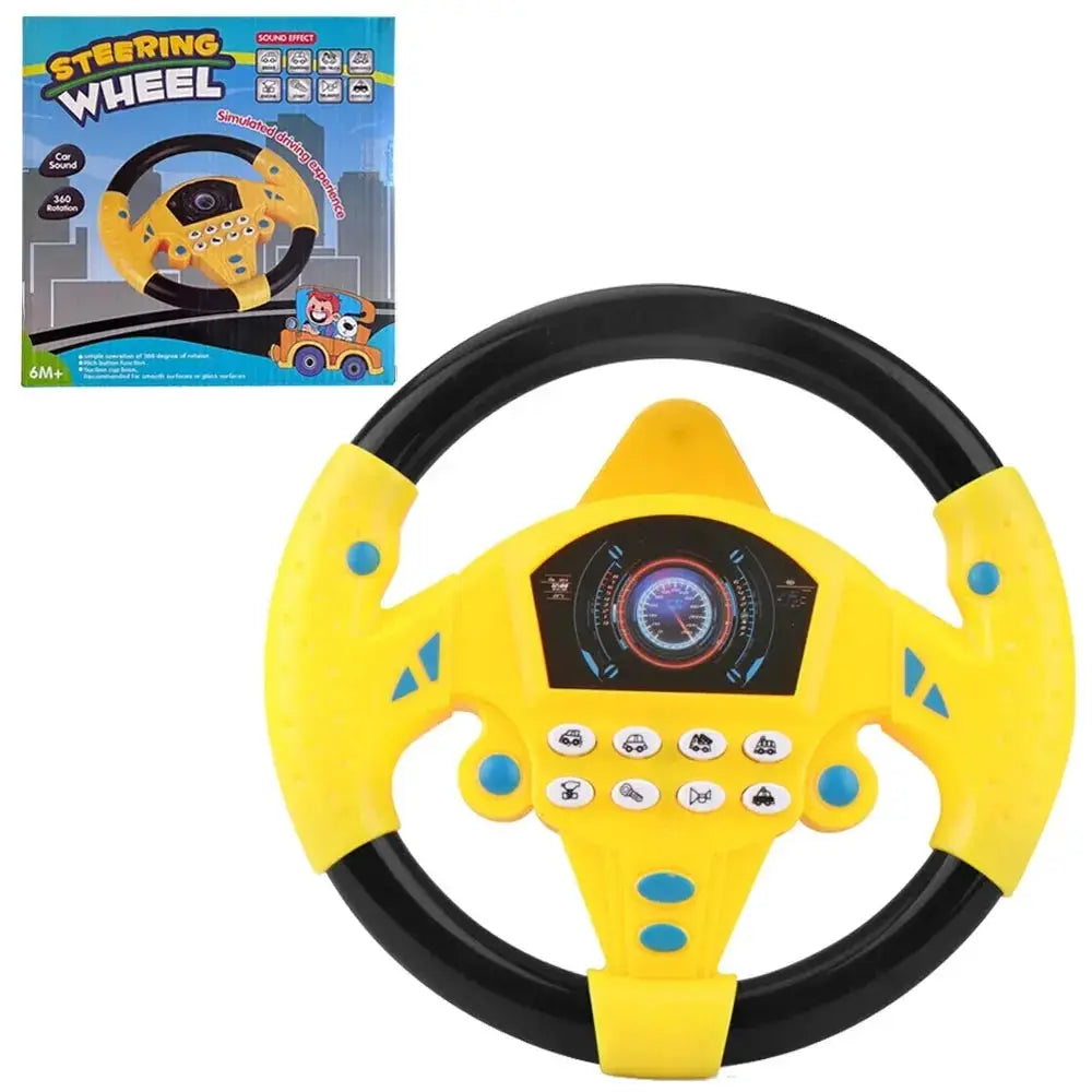 Infant Shining Electric Simulation Steering Wheel Toy With Lights And Sounds For Early Educational Play