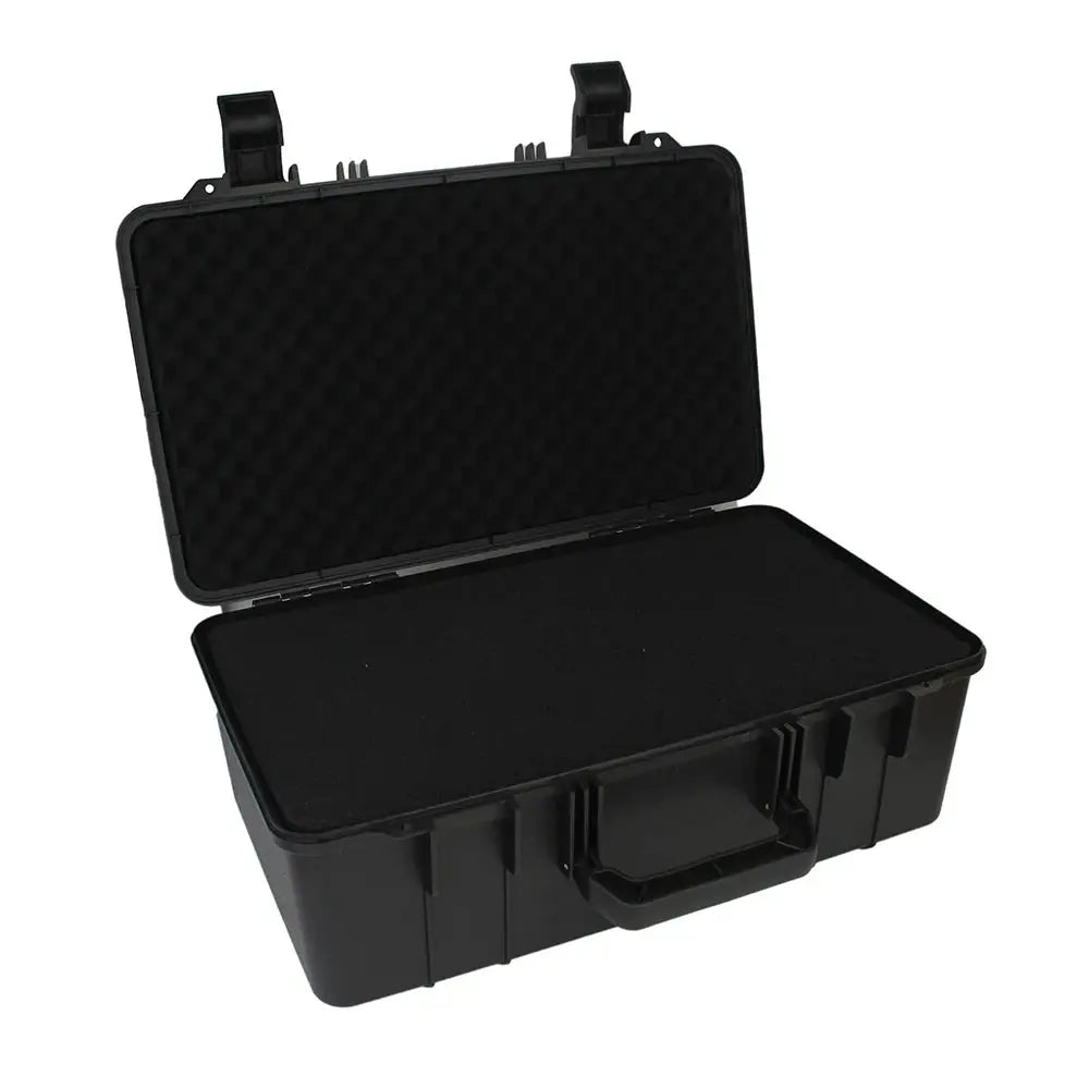 Simples Market waterproof hard tool case with foam interior, black carry box