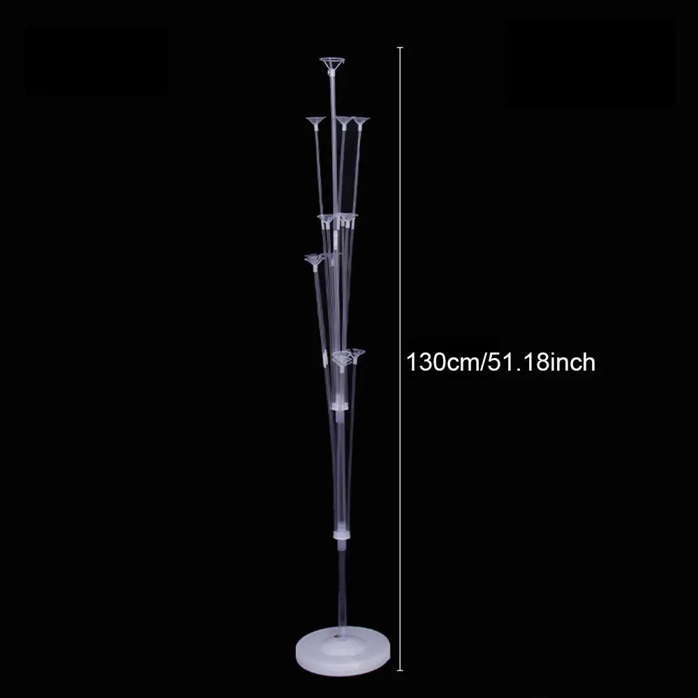 Runto 1Set Birthday Balloon Stand Kit With Base And Pole For Wedding And Birthday Party Decoration