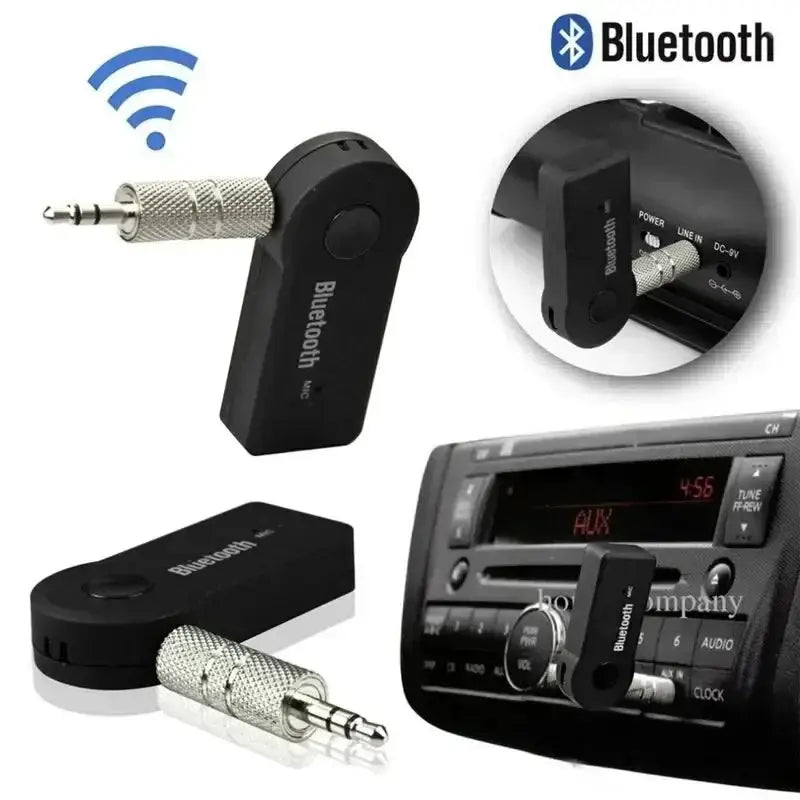 PulseTech Bluetooth 5.0 Receiver For 3.5mm Aux Hands Free Car Audio And Wireless Stereo