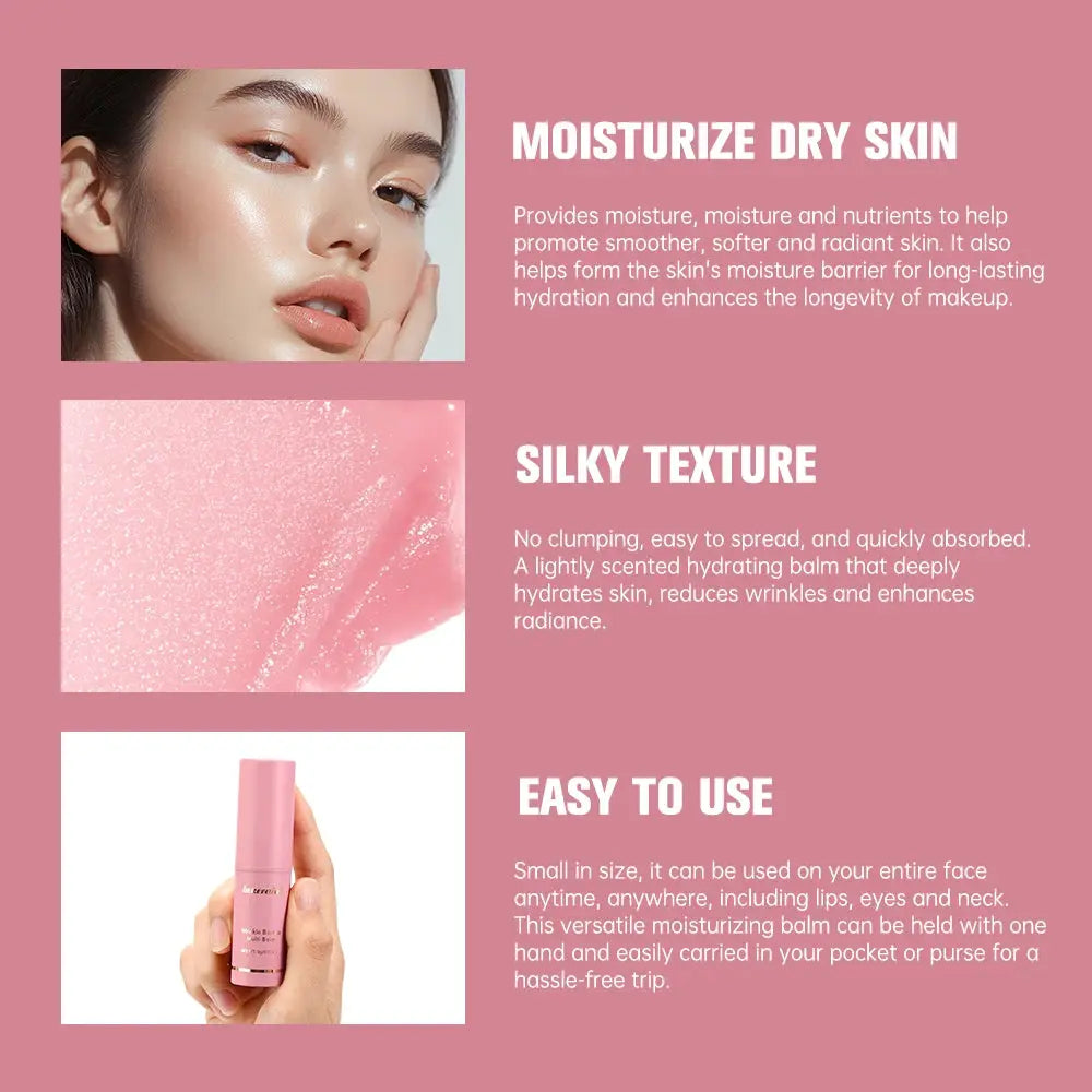 Moisturizing Wrinkle Bounce Multi Balm With Collagen Hyaluronic Acid And Sunflower Seed Oil For Anti Aging Skin Care
