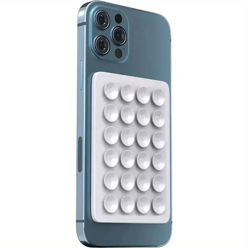 GripMate Silicone Suction Phone Holder Mat Wall Stand With Anti Slip Square Design For Apple Phones