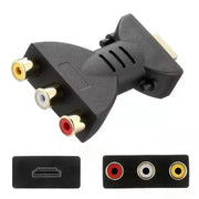 RCA AV to HDMI Converter 1080p Upscaler Composite to HDMI Adapter With USB Power Cable