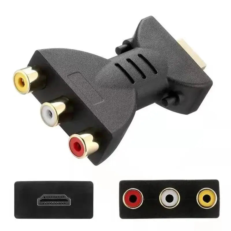 RCA AV to HDMI Converter 1080p Upscaler Composite to HDMI Adapter With USB Power Cable