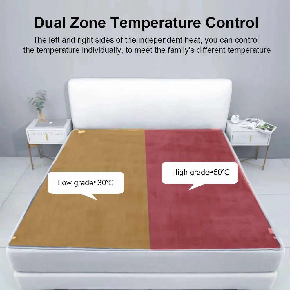 Electric Heating Blanket With Automatic Thermostat Double Body Warmer For Bed And Mattress 220V EU Plug