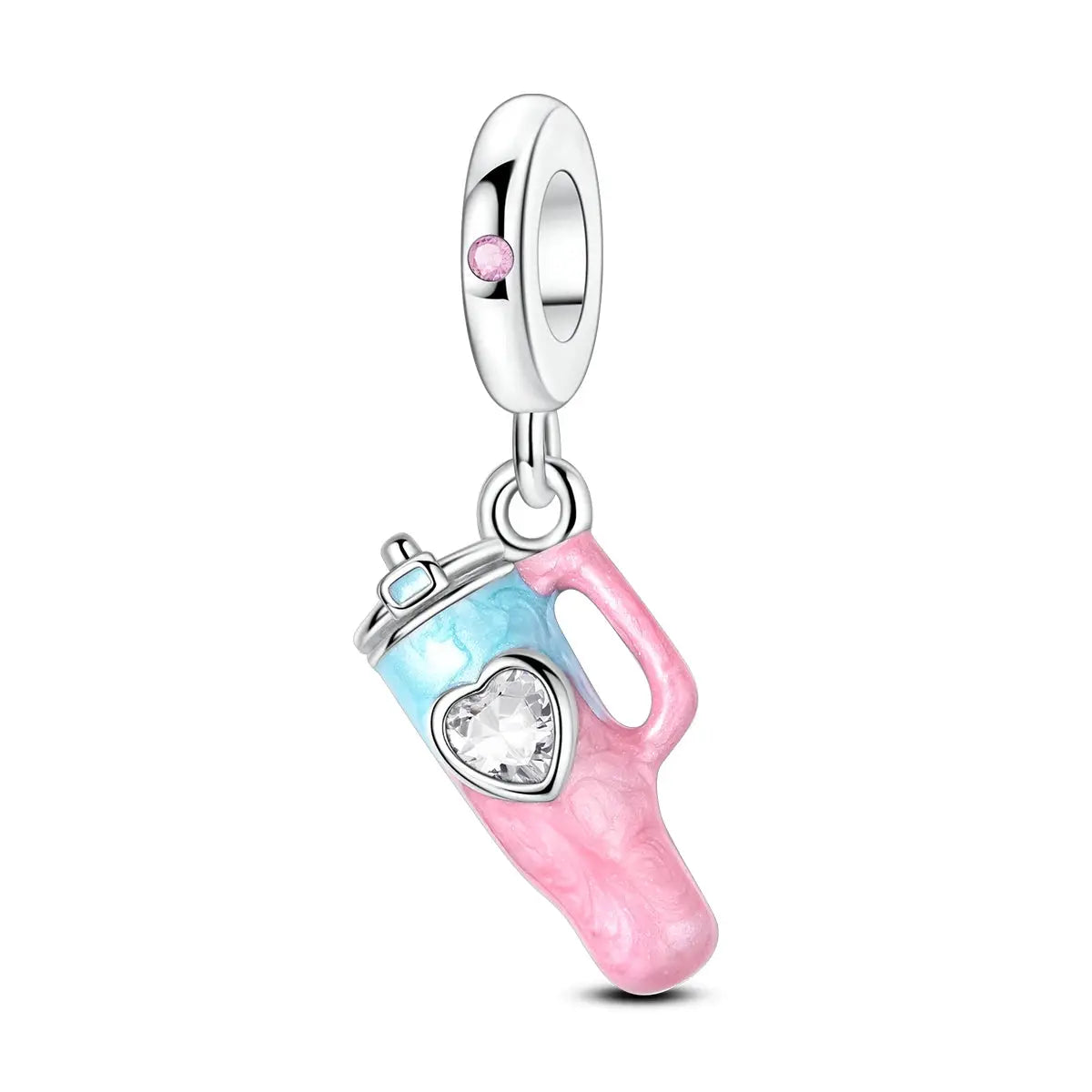 925 Silver Charm Openable Nesting Doll Rose Princess Dress Pendant for Bracelet DIY Fashion Jewelry