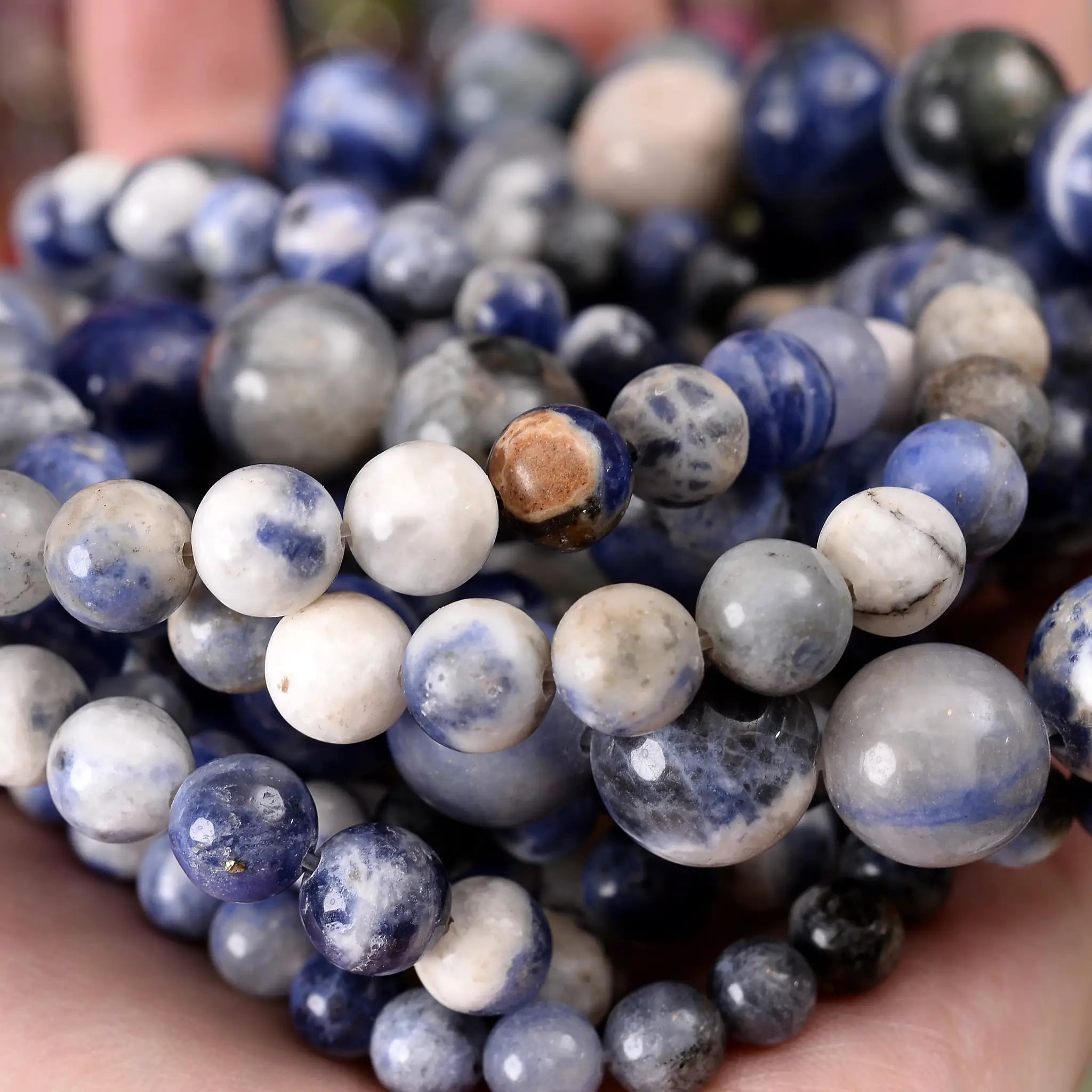 Natural Stone Beads Lava Jasper Tiger Eye Quartz Agate Round Beads 4 To 12mm For Jewelry Making DIY Bracelet Accessories