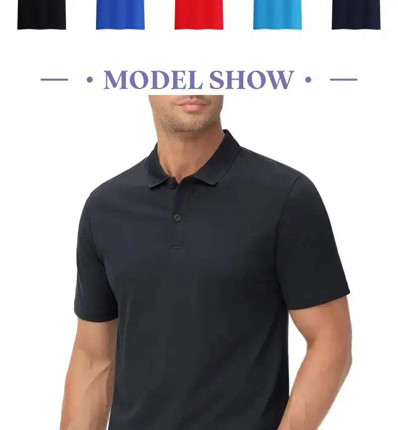 Simples Market unisex polo shirt, black, short-sleeve, solid color for casual or business wear
