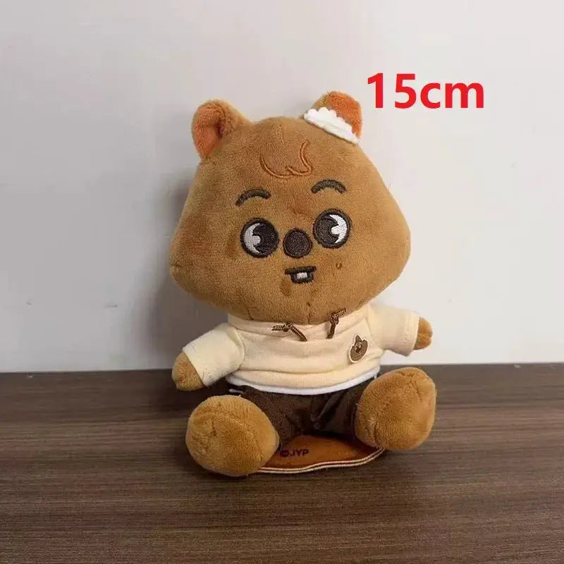 SKZOO Stray Kids Plush Keychain 12cm Doll Cloak Fashion Toy Fans Gift Official Collectible Item