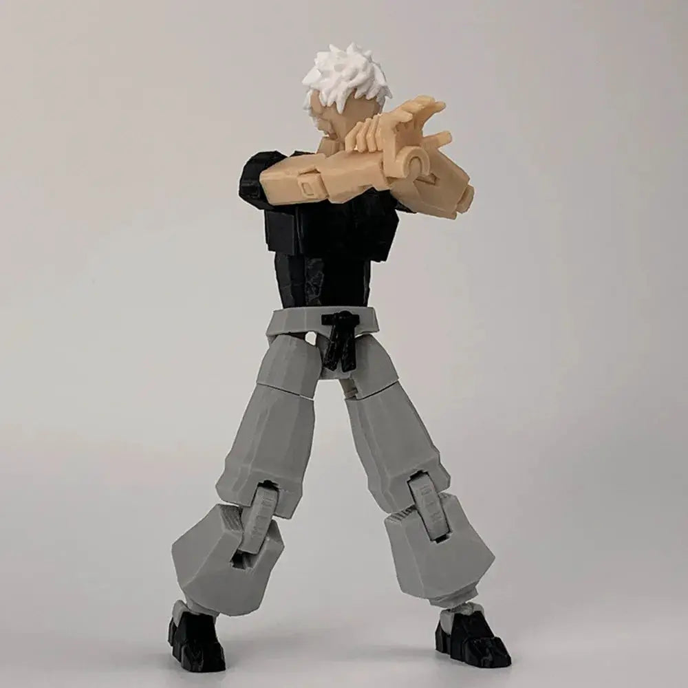 3D Printed Jujutsu Kaisen Gojo Satoru Action Figure Multi Jointed Shapeshift Display Model Collectible Gift