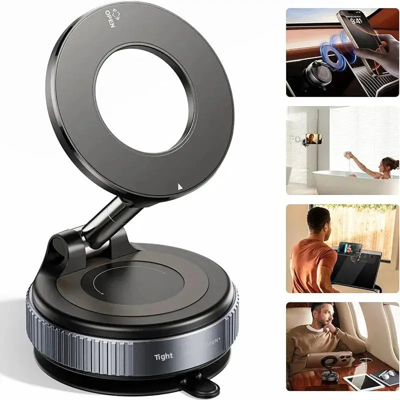 360 Degree Rotating Vacuum Car Phone Holder Magnetic Dashboard Mount