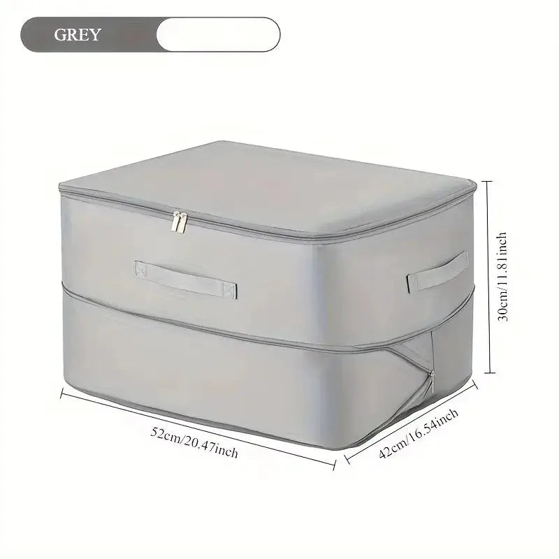 EverPack Heavy Duty Self Compressing Storage Bag Portable Organizer For Clothes Blankets And Quilts Closet Organization