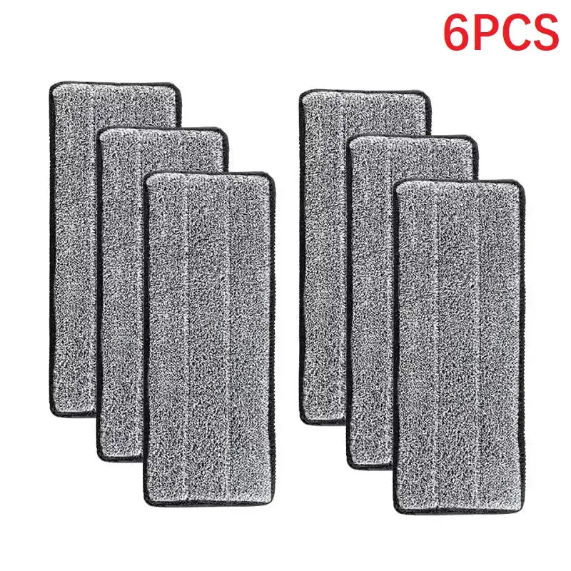 Microfiber mop pads, 6-pack by Simples Market, gray washable replacement pads for spray and dust mops