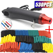 Heat Shrink Tubing Set 2 To 1 Shrink Ratio 530 328 127 Pieces With 300W Hot Air Gun