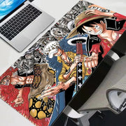 One Piece Monkey D Luffy Large Mouse Pad for PC Gaming Desk Mat Keyboard and Mouse Pad for CS GO and LOL