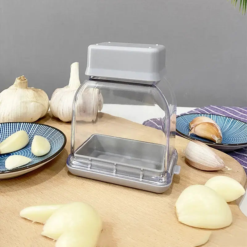 Manual Garlic Press Grinder And Grater Cutter With Peeler Kitchen Gadget And Accessories