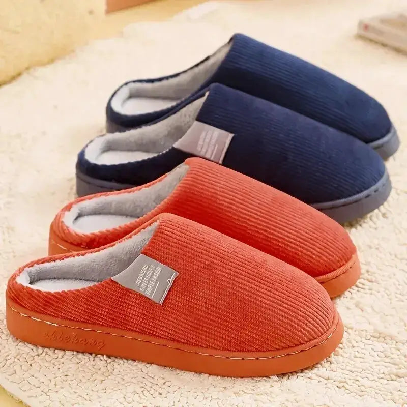 CozyNest Unisex Thick Soft Bottom Home Slippers With Anti Slip Sole For Indoor Winter Comfort And Breathable Cotton